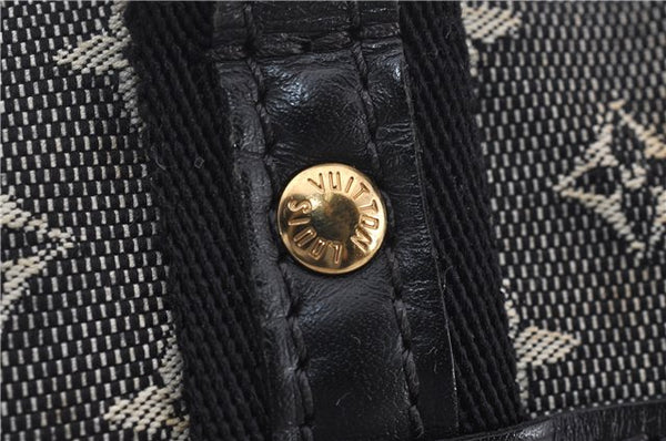 Authentic Louis Vuitton Monogram Mini Josephine PM Hand Bag Black LV 1332E