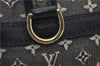Authentic Louis Vuitton Monogram Mini Josephine PM Hand Bag Black LV 1332E