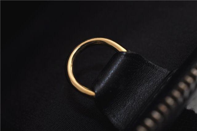 Authentic Louis Vuitton Monogram Mini Josephine PM Hand Bag Black LV 1332E