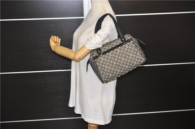 Authentic Louis Vuitton Monogram Mini Josephine PM Hand Bag Black LV 1332E