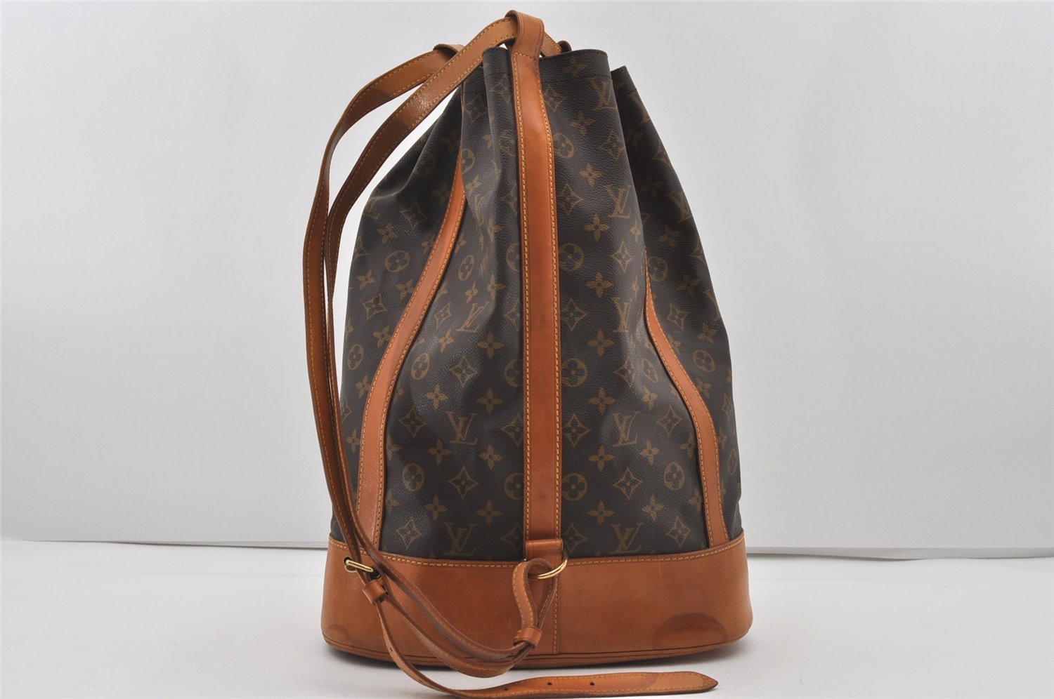 Authentic Louis Vuitton Monogram Randonnee GM Shoulder Bag M42244 LV 1332I