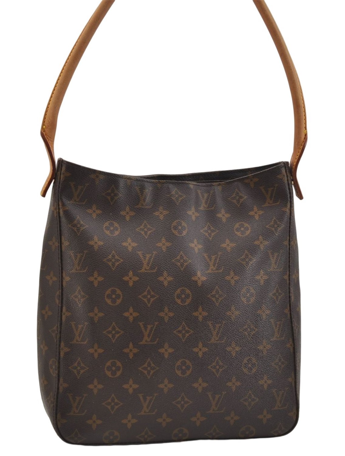 Authentic Louis Vuitton Monogram Looping GM Shoulder Bag M51145 LV 1333E