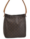 Authentic Louis Vuitton Monogram Looping GM Shoulder Bag M51145 LV 1333E