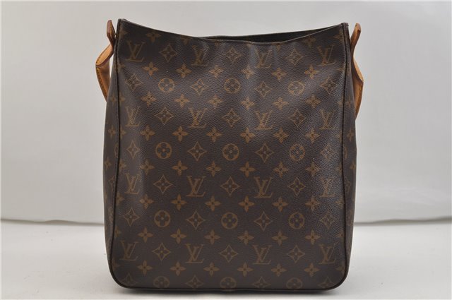 Authentic Louis Vuitton Monogram Looping GM Shoulder Bag M51145 LV 1333E