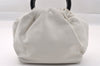 Authentic CHANEL Vintage Camellia Leather Plastic Hand Bag Purse White 1333I