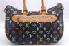 Auth Louis Vuitton Monogram Multicolor Rita 2Way Hand Bag Black M40126 LV 1334E