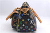 Auth Louis Vuitton Monogram Multicolor Rita 2Way Hand Bag Black M40126 LV 1334E