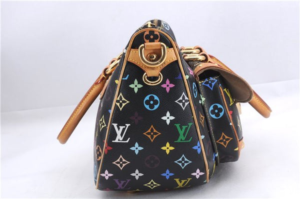 Auth Louis Vuitton Monogram Multicolor Rita 2Way Hand Bag Black M40126 LV 1334E