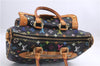 Auth Louis Vuitton Monogram Multicolor Rita 2Way Hand Bag Black M40126 LV 1334E