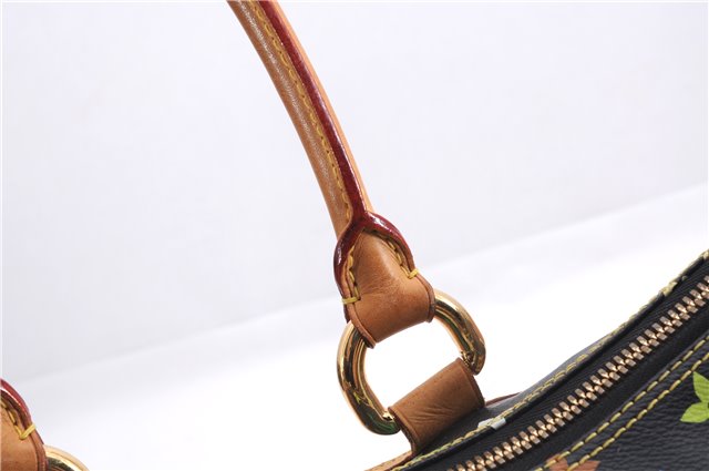 Auth Louis Vuitton Monogram Multicolor Rita 2Way Hand Bag Black M40126 LV 1334E