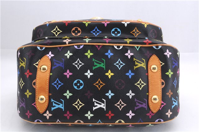 Auth Louis Vuitton Monogram Multicolor Rita 2Way Hand Bag Black M40126 LV 1334E