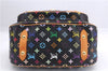Auth Louis Vuitton Monogram Multicolor Rita 2Way Hand Bag Black M40126 LV 1334E