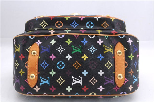 Auth Louis Vuitton Monogram Multicolor Rita 2Way Hand Bag Black M40126 LV 1334E
