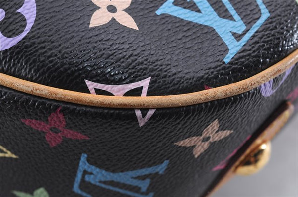 Auth Louis Vuitton Monogram Multicolor Rita 2Way Hand Bag Black M40126 LV 1334E