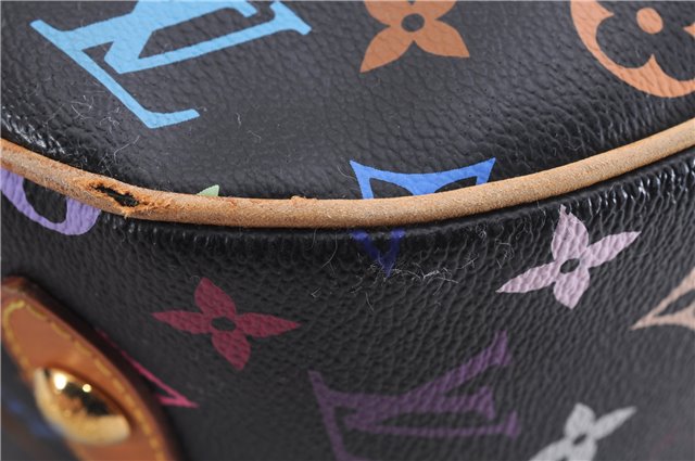 Auth Louis Vuitton Monogram Multicolor Rita 2Way Hand Bag Black M40126 LV 1334E
