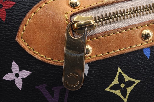 Auth Louis Vuitton Monogram Multicolor Rita 2Way Hand Bag Black M40126 LV 1334E
