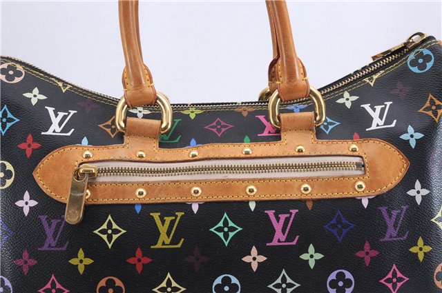 Auth Louis Vuitton Monogram Multicolor Rita 2Way Hand Bag Black M40126 LV 1334E