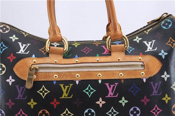 Auth Louis Vuitton Monogram Multicolor Rita 2Way Hand Bag Black M40126 LV 1334E
