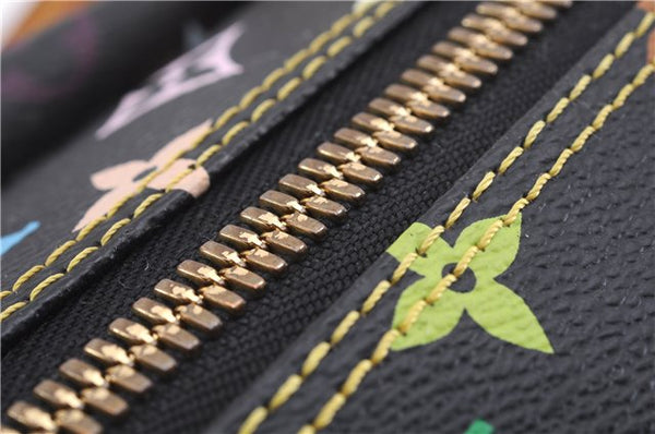 Auth Louis Vuitton Monogram Multicolor Rita 2Way Hand Bag Black M40126 LV 1334E