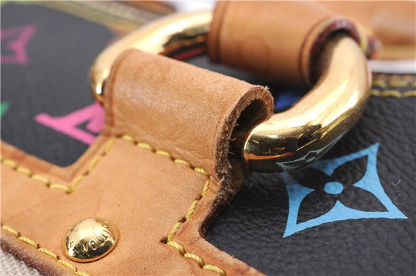Auth Louis Vuitton Monogram Multicolor Rita 2Way Hand Bag Black M40126 LV 1334E