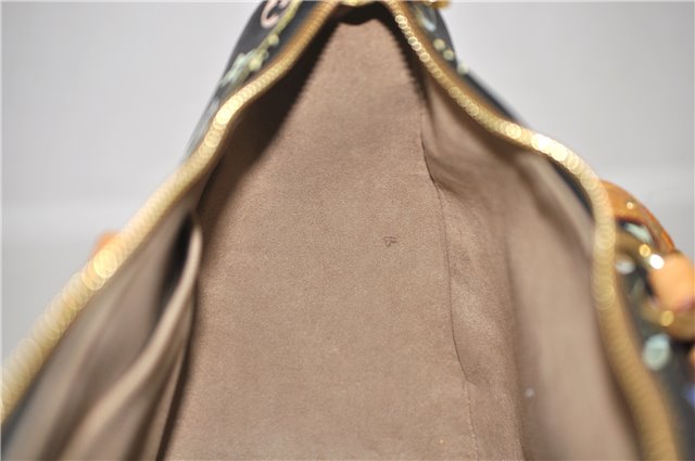 Auth Louis Vuitton Monogram Multicolor Rita 2Way Hand Bag Black M40126 LV 1334E