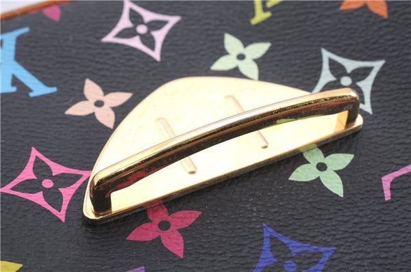 Auth Louis Vuitton Monogram Multicolor Rita 2Way Hand Bag Black M40126 LV 1334E