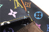 Auth Louis Vuitton Monogram Multicolor Rita 2Way Hand Bag Black M40126 LV 1334E