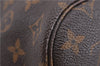 Authentic Louis Vuitton Monogram Neverfull MM Tote Bag Fuchsia M40996 Pink 1335F