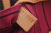 Authentic Louis Vuitton Monogram Neverfull MM Tote Bag Fuchsia M40996 Pink 1335F