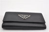 Authentic PRADA Vintage Saffiano Leather 6 Six Hooks Key Case Black 1335G