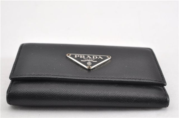 Authentic PRADA Vintage Saffiano Leather 6 Six Hooks Key Case Black 1335G