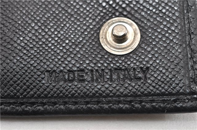 Authentic PRADA Vintage Saffiano Leather 6 Six Hooks Key Case Black 1335G
