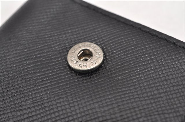 Authentic PRADA Vintage Saffiano Leather 6 Six Hooks Key Case Black 1335G