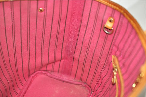 Authentic Louis Vuitton Monogram Neverfull PM Tote Bag Pink M41245 LV 1336F