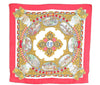 Authentic HERMES Carre 90 Scarf "L'ENTENTE CORDIALE" Silk Red 1336G