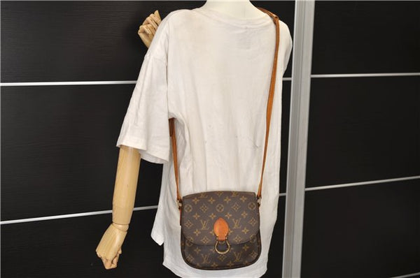 Auth Louis Vuitton Monogram Saint Cloud MM Shoulder Cross Bag M51243 LV 1337E