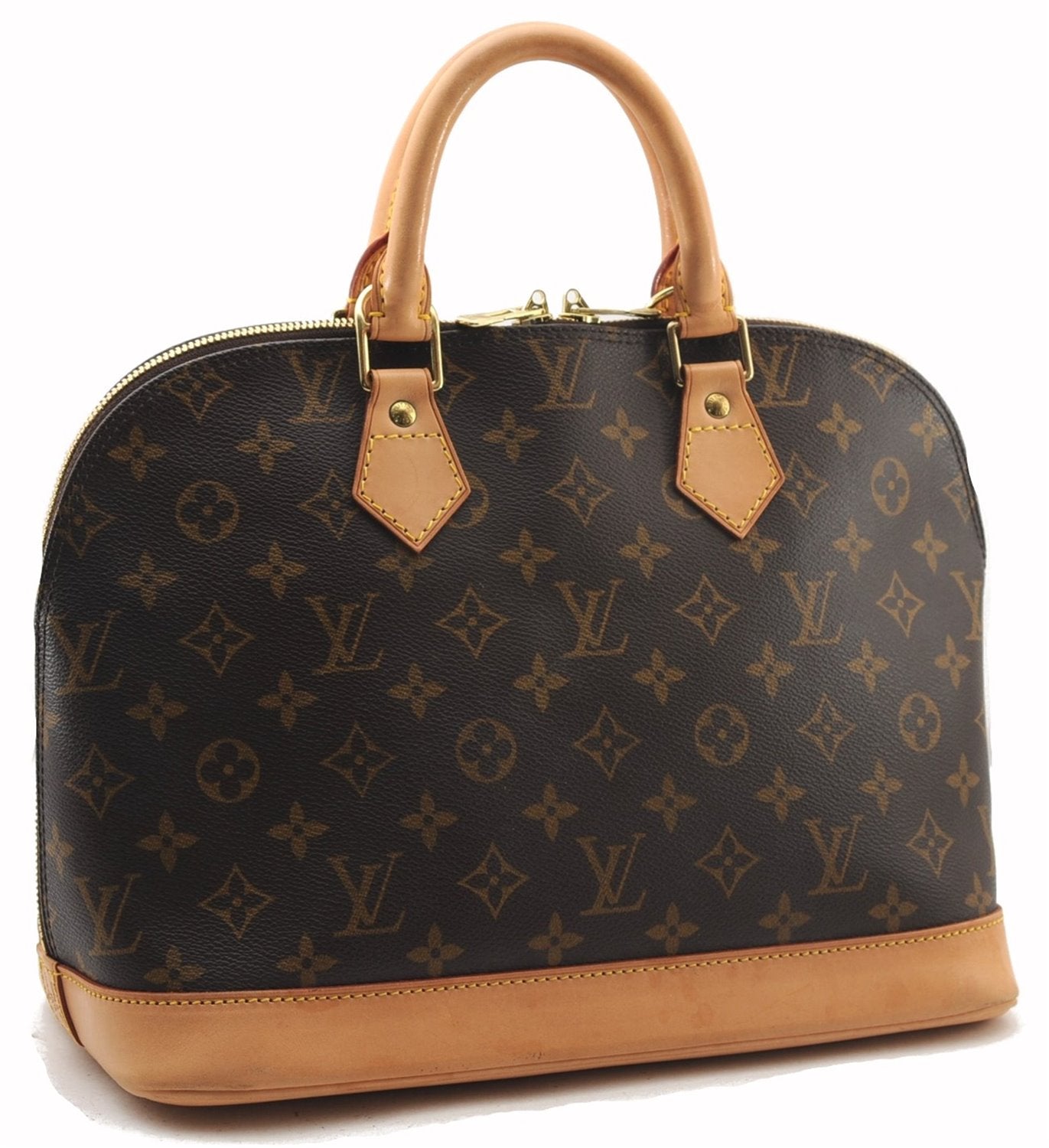 Authentic Louis Vuitton Monogram Alma Hand Bag Purse M51130 LV 1337F