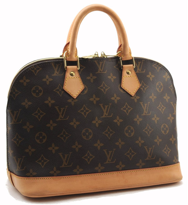 Authentic Louis Vuitton Monogram Alma Hand Bag Purse M51130 LV 1337F