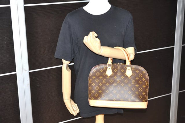 Authentic Louis Vuitton Monogram Alma Hand Bag Purse M51130 LV 1337F