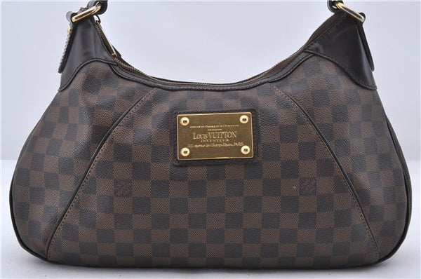 Authentic Louis Vuitton Damier Thames GM Shoulder Bag N48181 LV 1338D