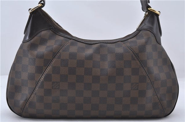 Authentic Louis Vuitton Damier Thames GM Shoulder Bag N48181 LV 1338D