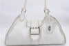 Authentic FENDI Selleria Shoulder Hand Bag Leather White 1339E