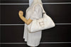 Authentic FENDI Selleria Shoulder Hand Bag Leather White 1339E