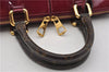 Authentic Louis Vuitton Vernis Tote Miroir 2Way Hand Bag M54640 Wine Red 1339F