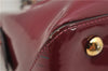 Authentic Louis Vuitton Vernis Tote Miroir 2Way Hand Bag M54640 Wine Red 1339F