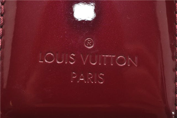 Authentic Louis Vuitton Vernis Tote Miroir 2Way Hand Bag M54640 Wine Red 1339F