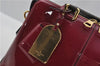 Authentic Louis Vuitton Vernis Tote Miroir 2Way Hand Bag M54640 Wine Red 1339F