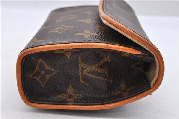 Auth Louis Vuitton Monogram Pochette Florentine Pouch Waist Bag M51855 LV 1340D