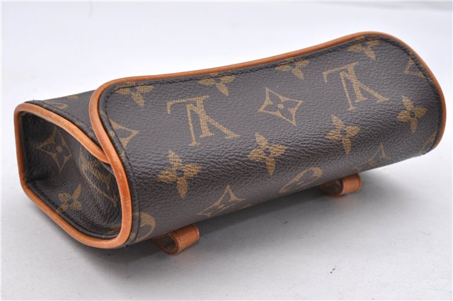 Auth Louis Vuitton Monogram Pochette Florentine Pouch Waist Bag M51855 LV 1340D