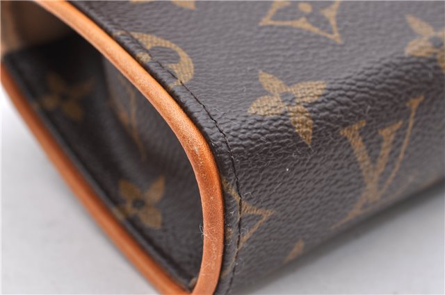 Auth Louis Vuitton Monogram Pochette Florentine Pouch Waist Bag M51855 LV 1340D